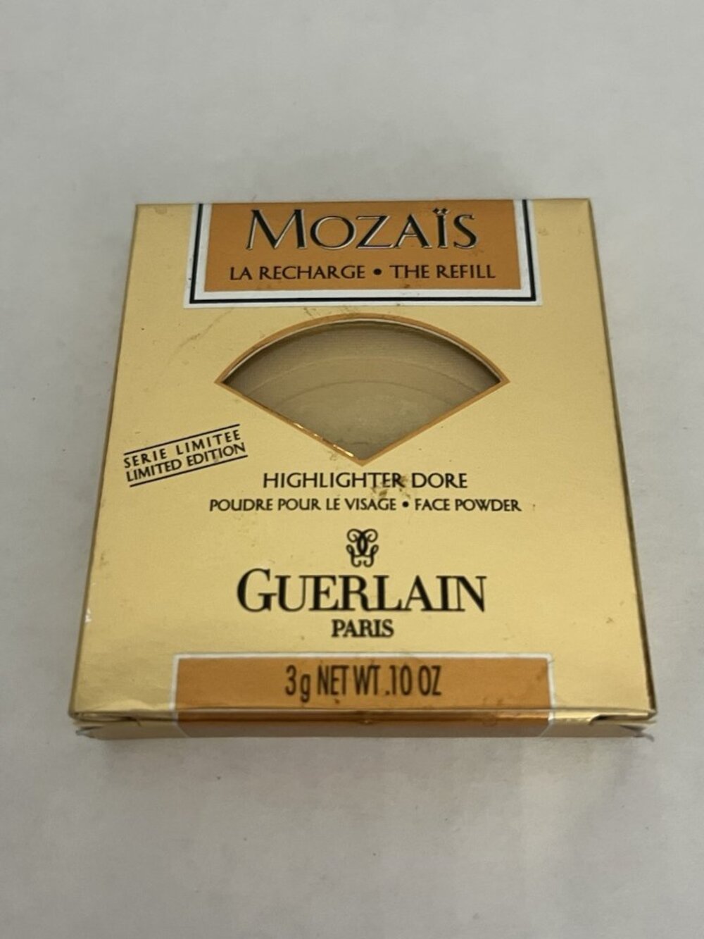 Guerlain Paris Mozais Highlighter Dore Face Powder 3g Net Wt .10 oz FLAW